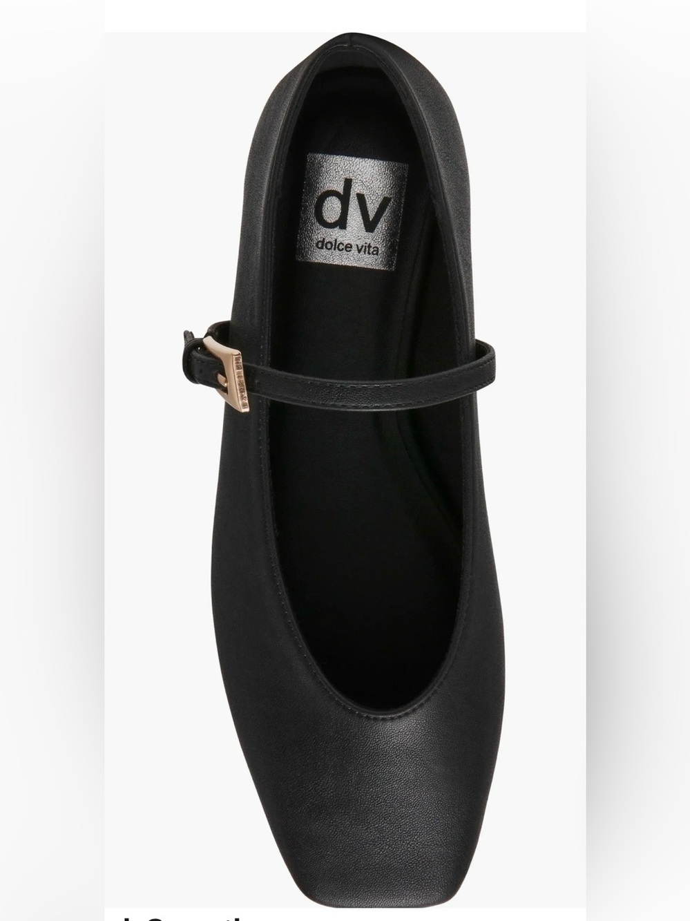 DOLCE VITA Mulaney Black Mary Jane Flats with Gold Accent Buckles - Picture 8 of 13